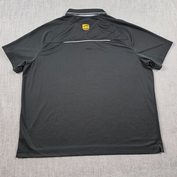 UPS United Parcel Service Polo Shirt Mens 3XL Black Short Sleeve Work Uniform